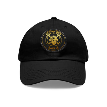 Miners Den Coffee Hat with Leather Patch (Round) - Miners Den Coffee