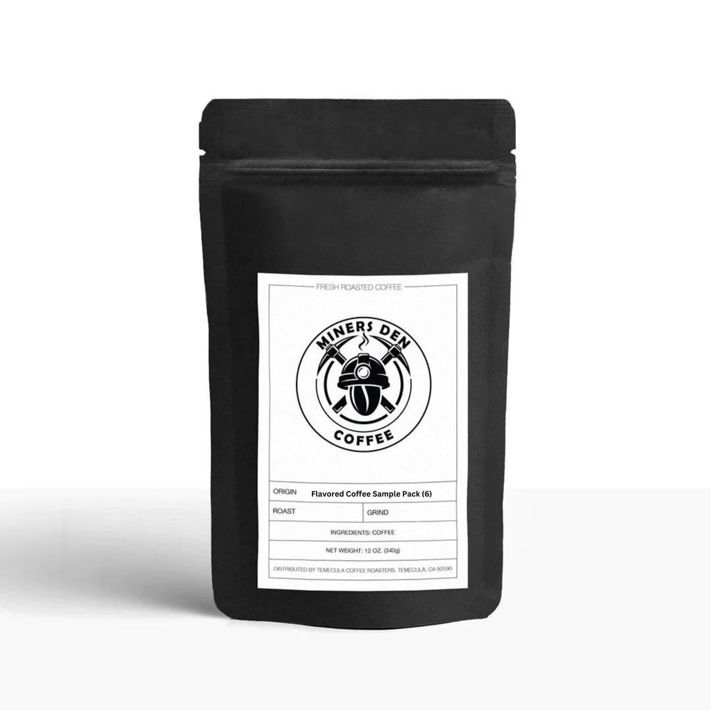 Flavored Coffee Sample Pack (6) - Miners Den Coffee