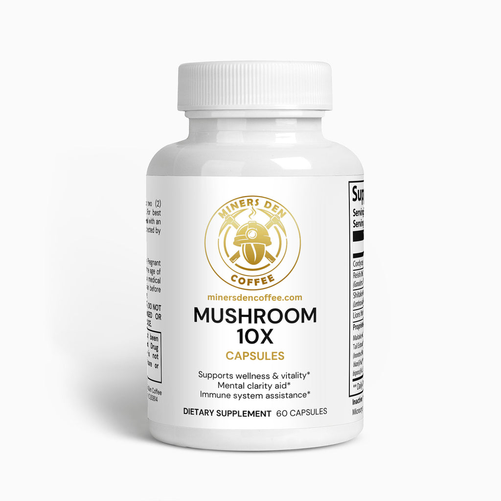 Miners Den Coffee Mushroom Complex 10 X - Miners Den Coffee