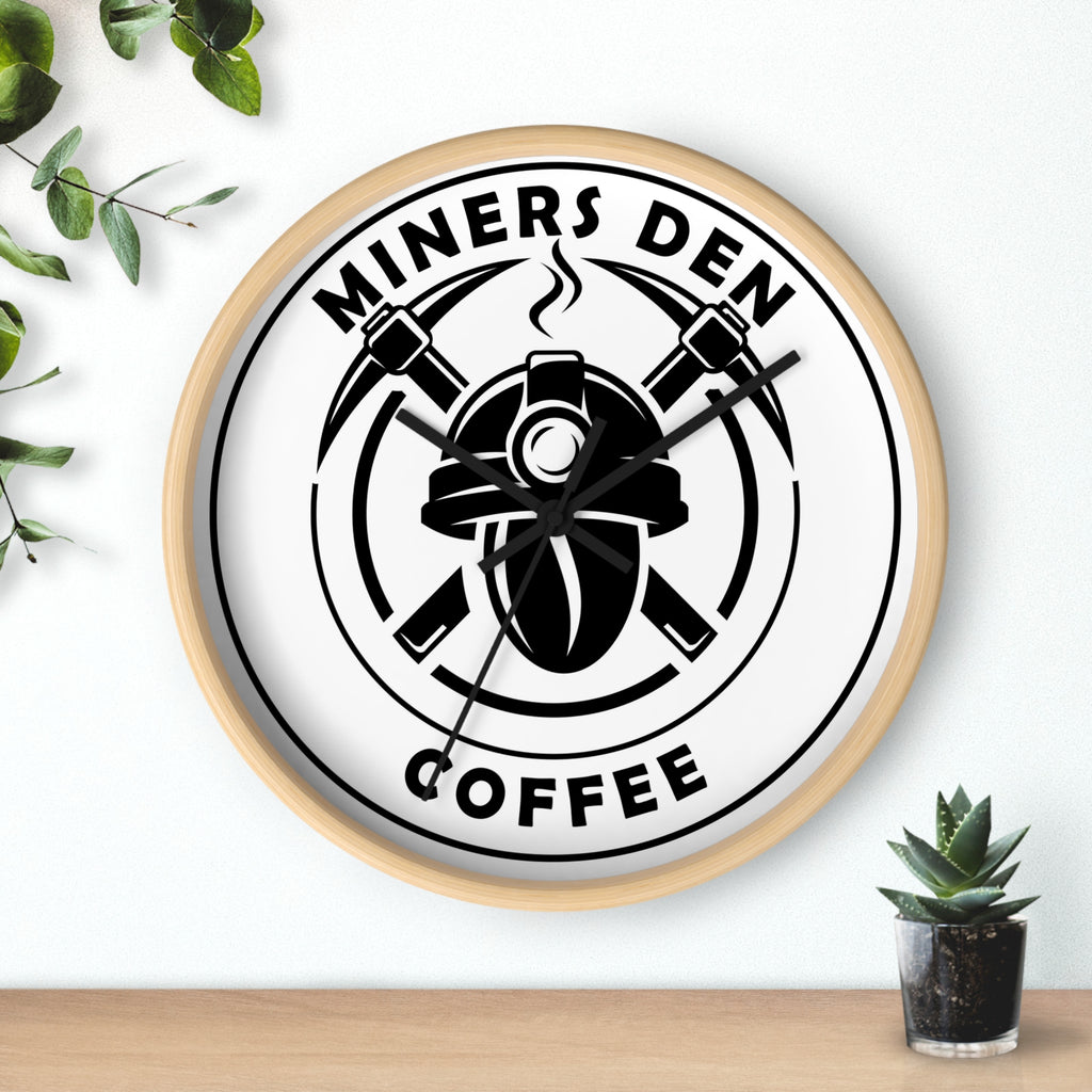 Miners Den Coffee Wall Clock - Miners Den Coffee
