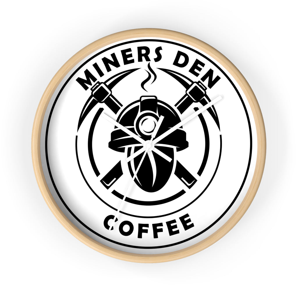 Miners Den Coffee Wall Clock - Miners Den Coffee