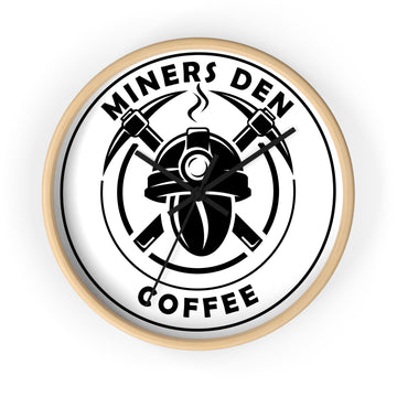 Miners Den Coffee Wall Clock - Miners Den Coffee