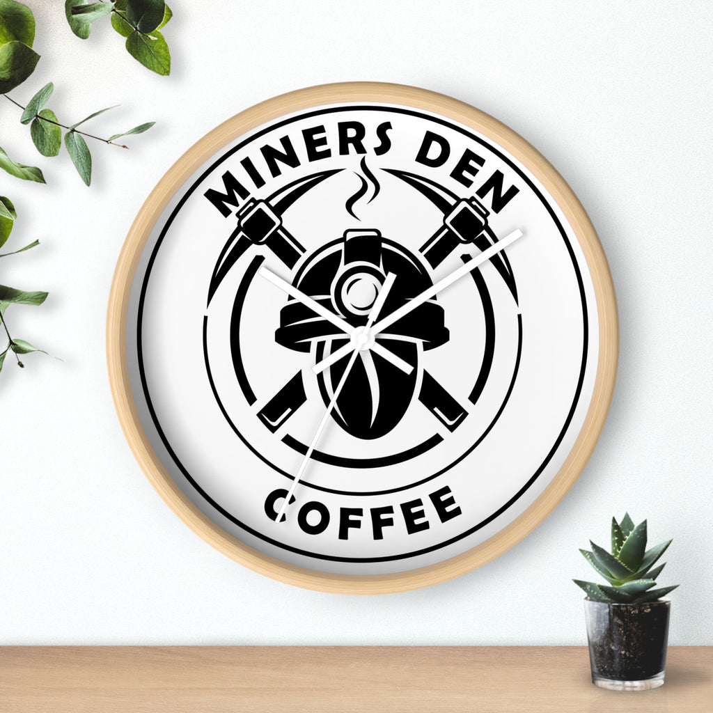 Miners Den Coffee Wall Clock - Miners Den Coffee