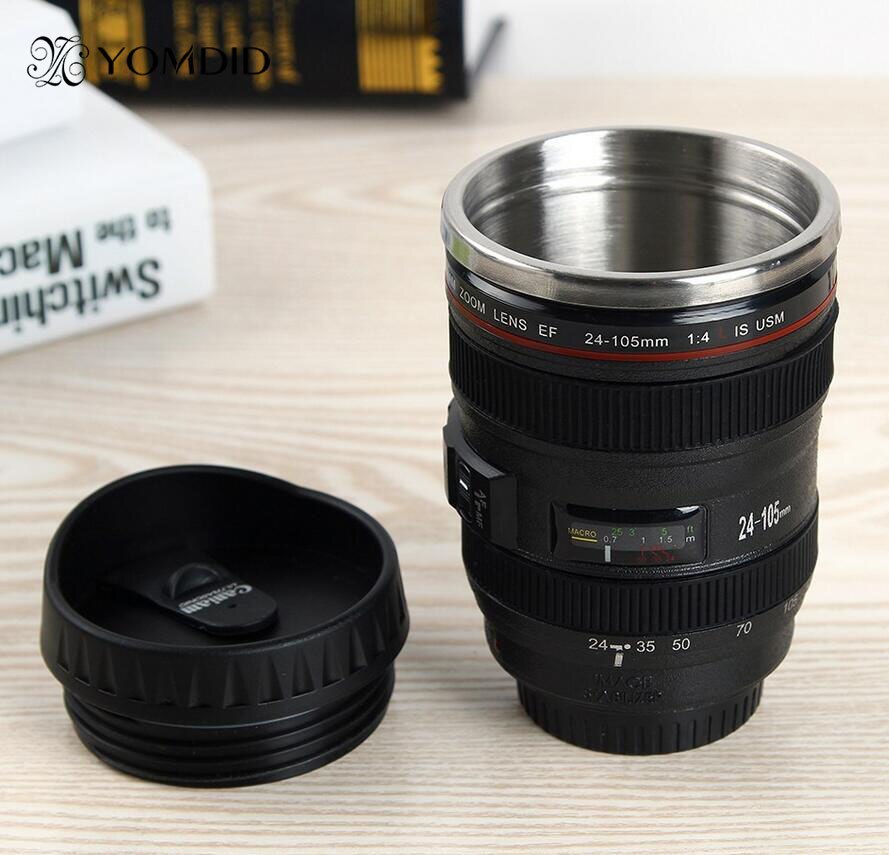 stainless steel SLR Camera EF24-105mm Coffee Lens Mug  1:1 scale caniam coffee mug creative gift - Miners Den Coffee