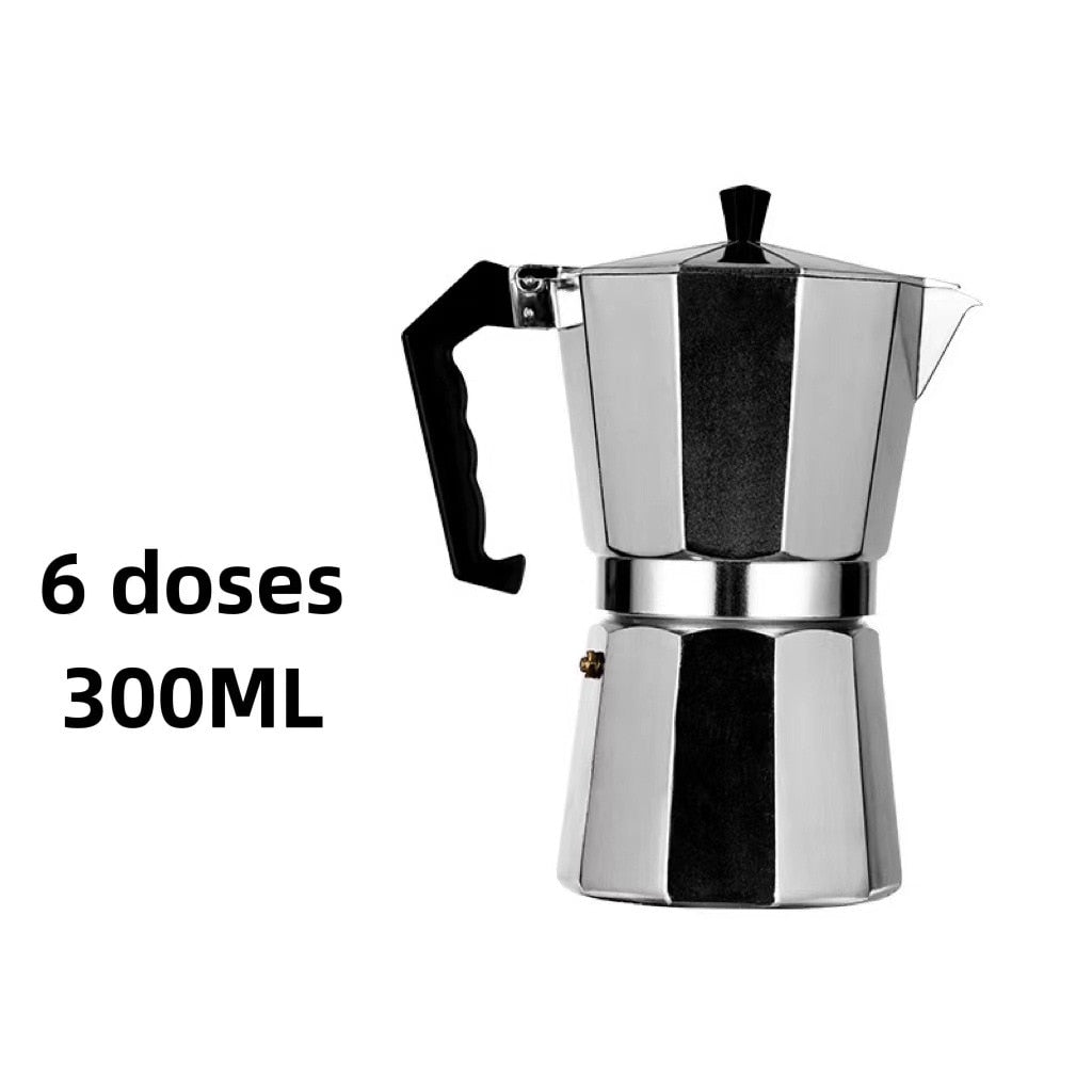 Italian Type Coffee Maker Aluminum Mocha Espresso Percolator Pot Coffee Maker Moka Pot Espresso Shot Maker Espresso Machine - Miners Den Coffee