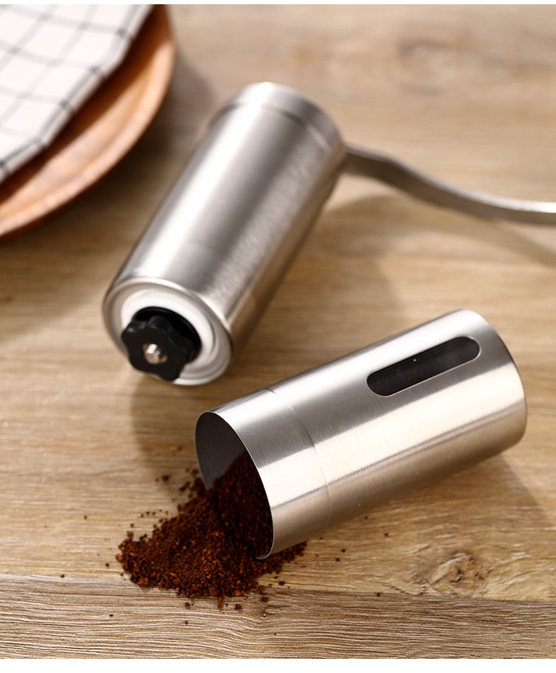 Stainless Steel Manual Coffee Grinder - Miners Den Coffee