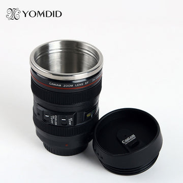 stainless steel SLR Camera EF24-105mm Coffee Lens Mug  1:1 scale caniam coffee mug creative gift - Miners Den Coffee